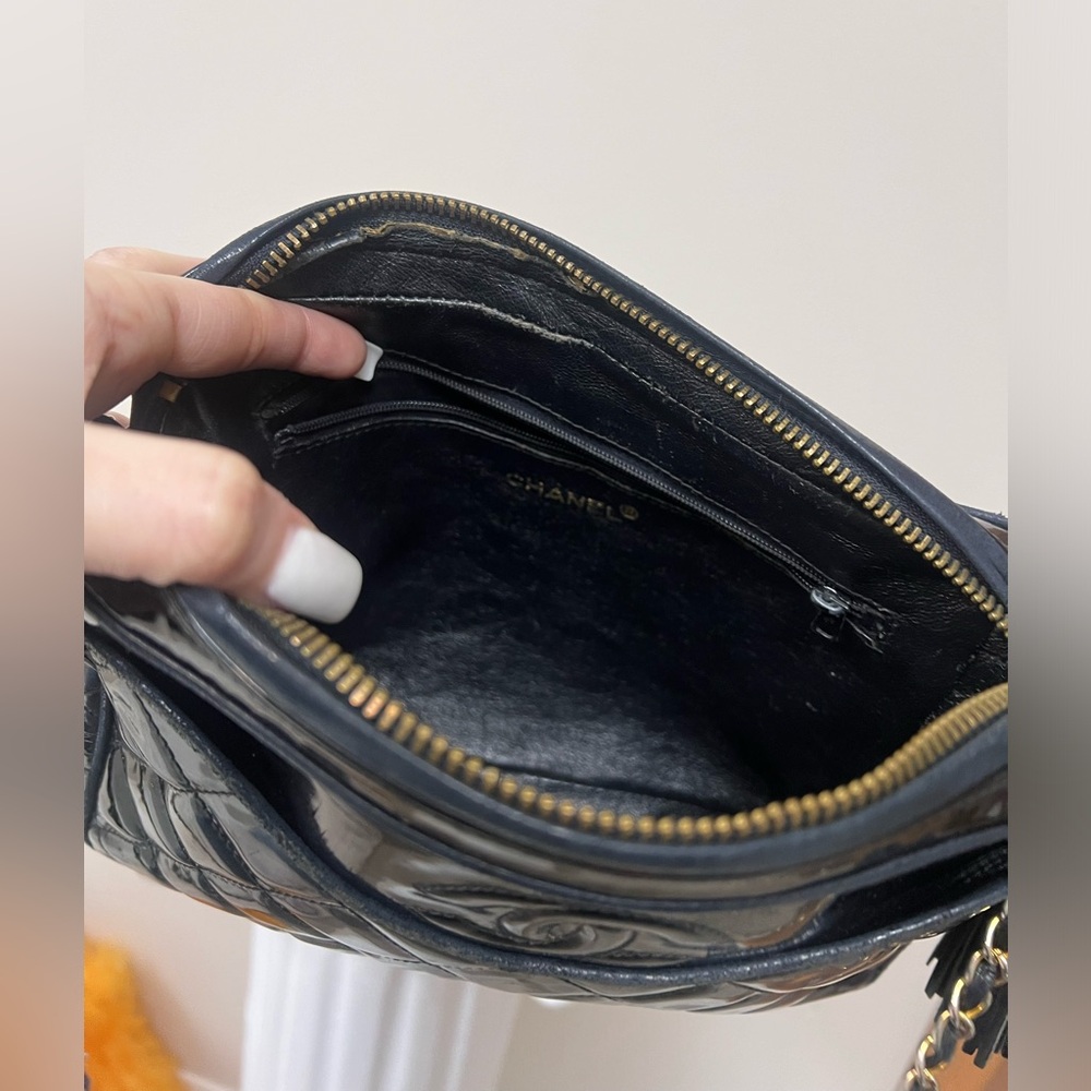 Chanel Black Camera Bag with Quilted Design. - Picture 7 of 10